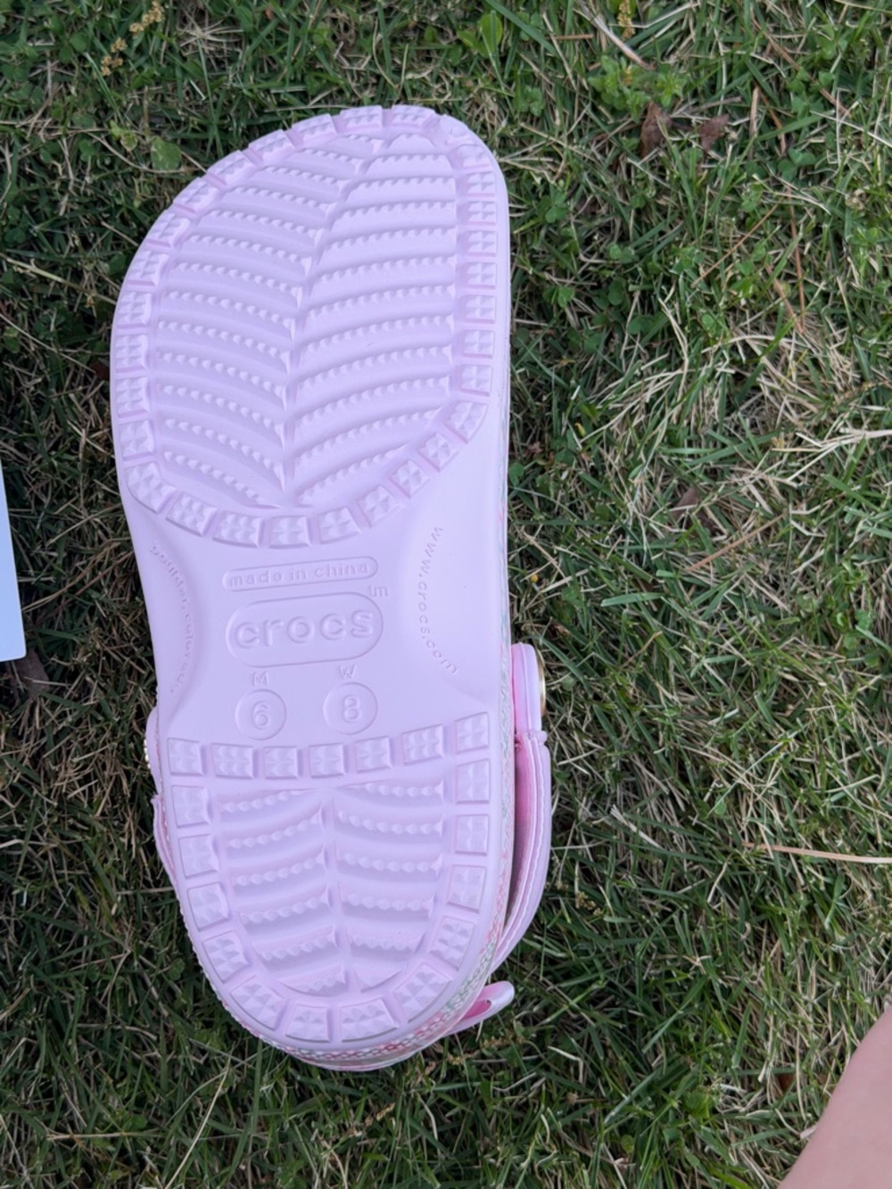 NWT LoveShackFancy x Crocs Classic Clog - Pink Milk SZ8 - Picture 3 of 7